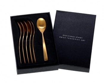 Durable gold mat pvd &8211 малки лъжички за кафе &8211 6 бр. комплект &8211 vany design