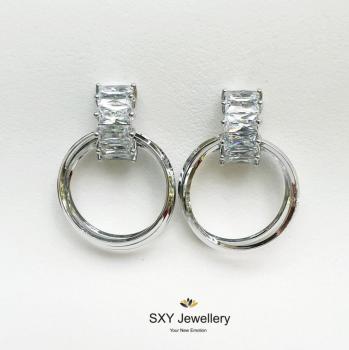 Дамски обеци с кристали SE1030