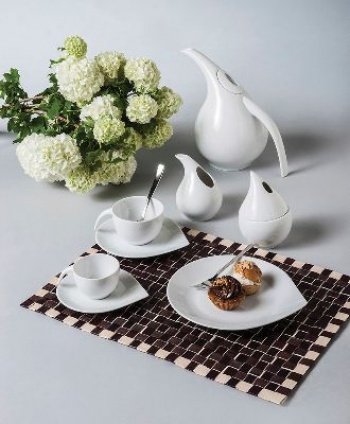 Сервиз за чай 12 части drop white